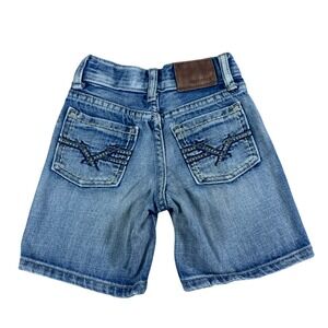 Vintage 90s Flypaper Denim Shorts Distressed‎ Blue Wash Pockets Kids Grunge 2T